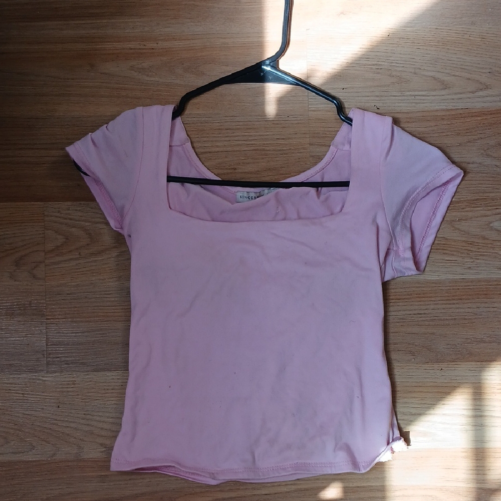 Sincerely, Jules-Brand Light Pink Short Sleeve Tee